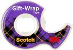 Scotch Gift Wrap Tape, 6 Rolls, The Go-To Tape for the Holidays, 3/4 x 650 Inches, Dispensered (615-GW) - Image 2